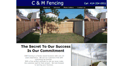 Desktop Screenshot of cmfencing.com