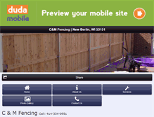 Tablet Screenshot of cmfencing.com